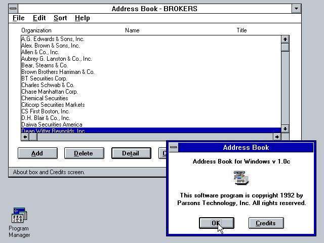 Interest Vision Address Book for Windows 1.0c - Edit